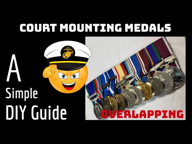 How to Court Mount Overlapping Medals - A Simple DIY Guide 