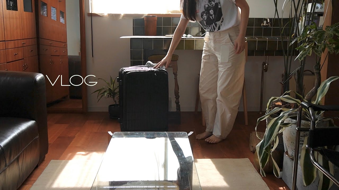 [VLOG]パッキング(ひとり渡韓).リノベ壁塗り終了へ/無水カレーとカレーパン作り