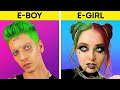 WHICH LOOK WOULD YOU CHOOSE? || Crazy makeup transformations and girly hacks by 5-Minute FUN