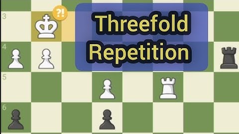 What is 3 fold repetition in chess?