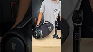 JBL Boombox 3 with Wireless Microphone Setup!