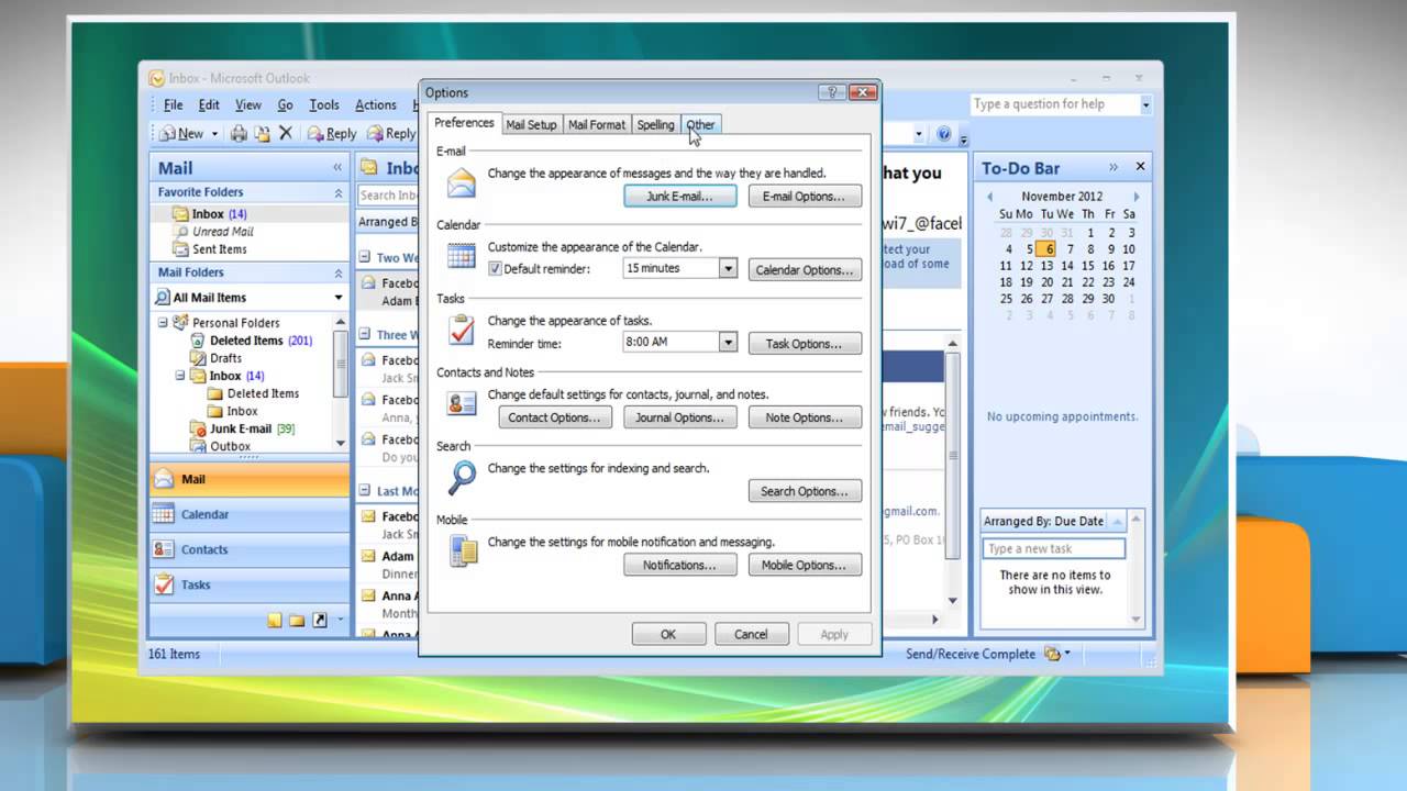 Microsoft Outlook 2007 Automatically Empty Deleted Items Folder On