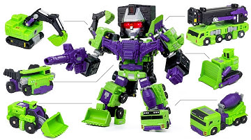 Transformers Construction Devastator Mini SD Hercules Vehicle Combine Robot Car Toys