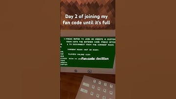 Day 2 of joining my fan code until it’s full!