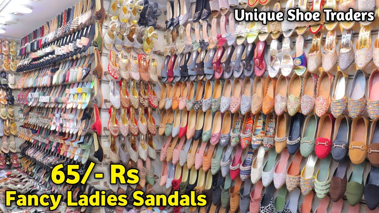 Fancy Ladies Sandals 65/- Rs  Ladies Chappal Wholesale Market