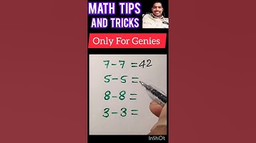 Only For genies Math