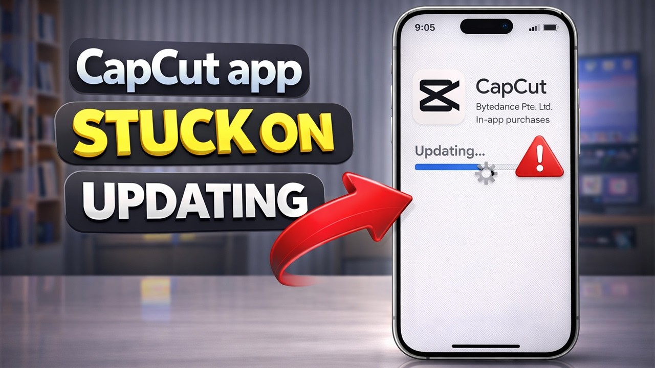 CAPCUT App Stuck on UPDATING on iPhone | FIX CapCut Update Issue on ...