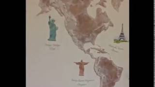 видео Карты Мира Географические в Интерьере Детской, Спальни и Гостиной