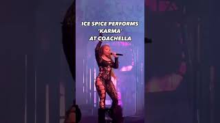 #IceSpice performing #Karma live at #Coachella while #TaylorSwift's watches in the crowd