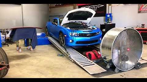 2011 Camaro ss with headers and intake on dyno