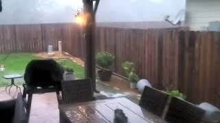 #Tornado Wrecks Our #Backyard: Upside Down Footage - Texas!