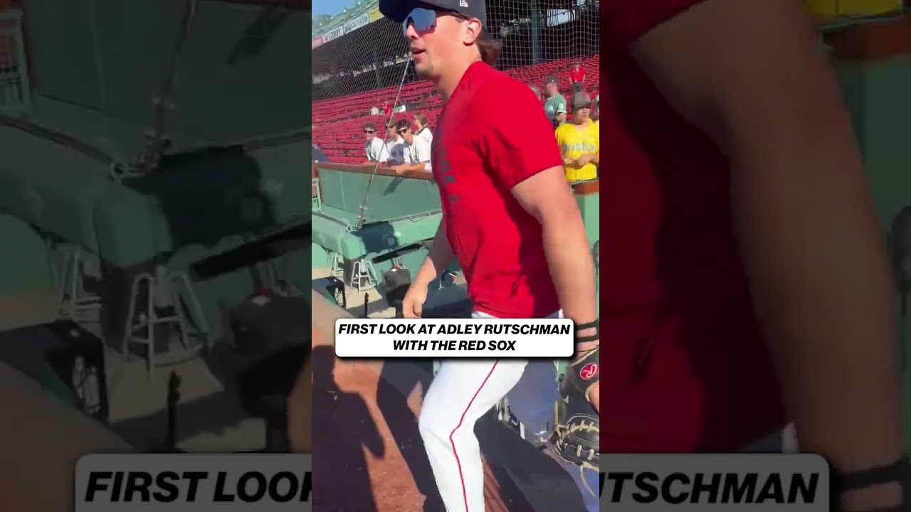 First look at Adley Rutschman with the Red Sox 👀 #redsox #mlb #baseball