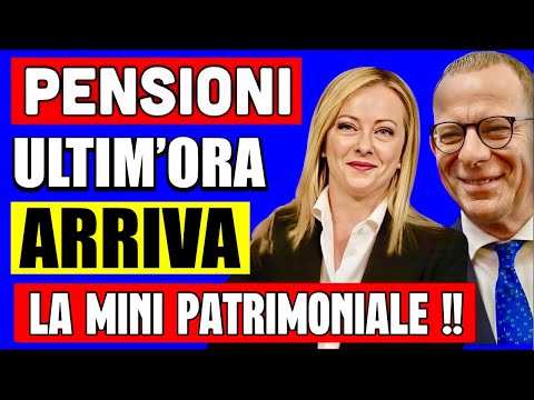 Video PENSIONI ULTIM'ORA ARRIVA LA MINI PATRIMONIALE! NUOVA TASSA! CAMBIA TUTTO!? ECCO LA NOVITÀ