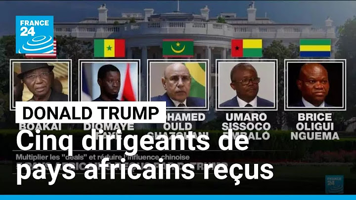 Donald Trump reçoit les dirigeants de cinq pays africains à la Maison Blanche • FRANCE 24