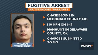 Fugitive arrested after multi-state chase