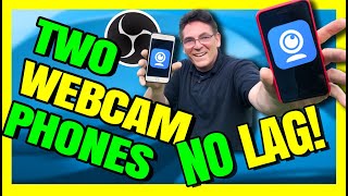iVcam USB Tutorial - TWO PHONE WEBCAMS - Switch Them With Hotkeys in OBS Studio screenshot 1