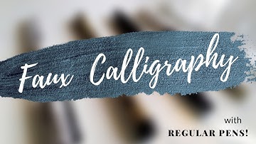 *BASICS OF CALLIGRAPHY/FAUX CALLIGRAPHY* | DISARTIS