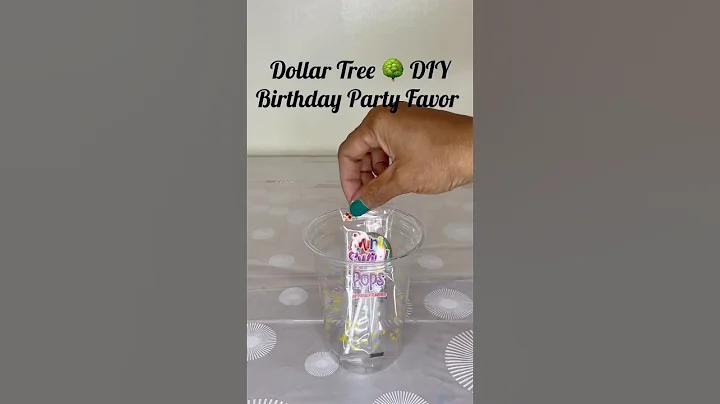 DIY Dollar Tree Birthday Party Favor  #diy #dollartreehacks #craft #birthday #budgetfriendly