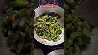 Simple Bhindi Fry Recipe #recipes #shorts #pakhikirasoi