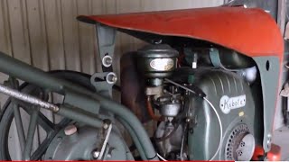 クボタホームテーラーKA2型　搭載エンジンはクボタAS3A型　昭和３０年代？　奥州発動機運転会２０１９