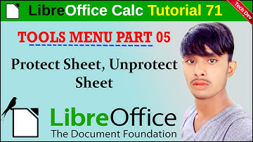 LibreOffice calc tutorial 71 || Protect Sheet  || tools menu part 5 || in hindi || by dev |  टेक देव