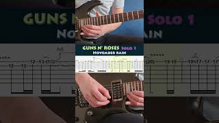 Guns N' Roses - November rain (solo 1) - Guitar solo cover #25 #guitarsolos #gunsnroses #slash