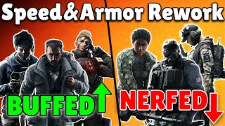 +10 Operators BUFF/NERFS To Their Armor/Speed Rating - Rainbow Six Siege