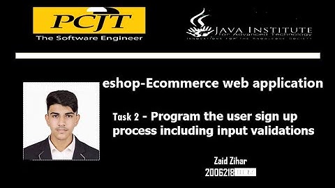 Web Project Task 02 | 1st Year | Semester 01 | Java Institute | Zaid Zihar