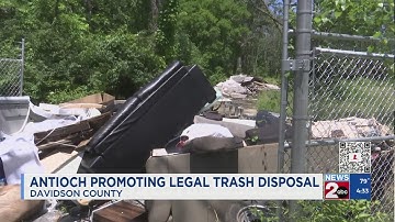 Antioch promoting legal trash disposal