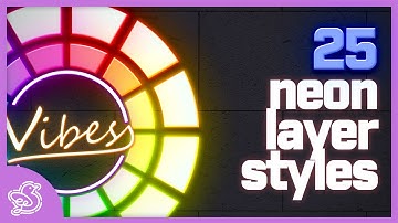 25 Layer Style Neon cho Adobe Photoshop | Hiện đại & sống động