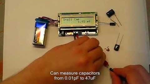 Measuring capacitors with High Resolution Capacitance Meter ver. 3.00 DIY kit