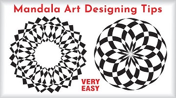 Coreldraw Designing Tips 25 | How to Create Mandala Shape Design in Coreldraw | Mandala Art Designs