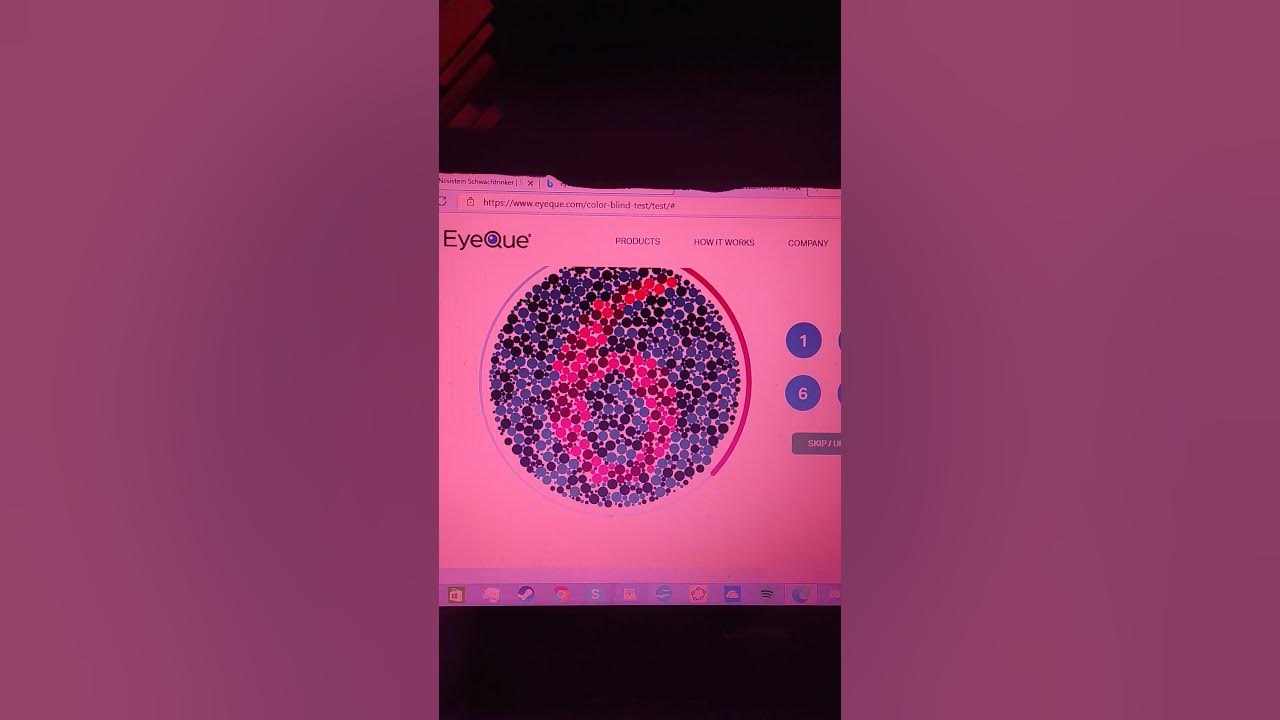 Color blindness glasses (pilestone TP-032) used as a video filter