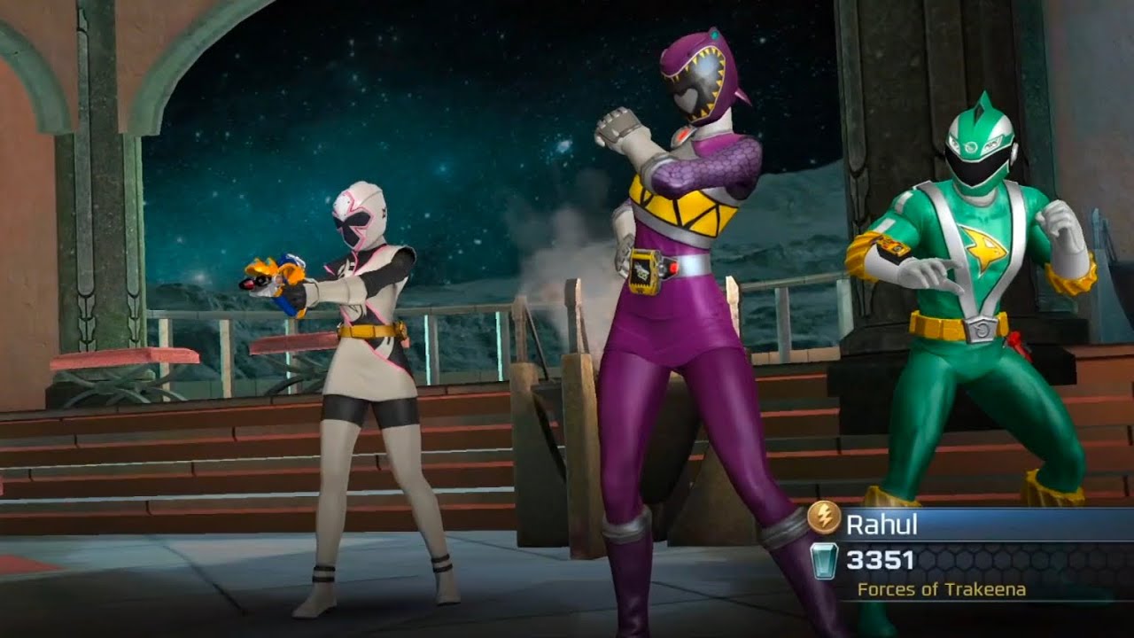 Kendall Morgan Dino Charge Purple Ranger with Ziggy and Hailey | Power ...