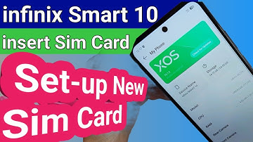 infinix smart 10 insert sim Tray // setup new sim card
