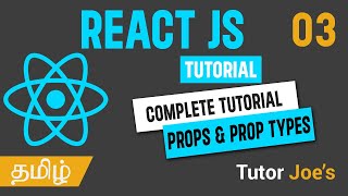 props & PropTypes in React JS | React JS Complete Tutorial in Tamil | Day - 03