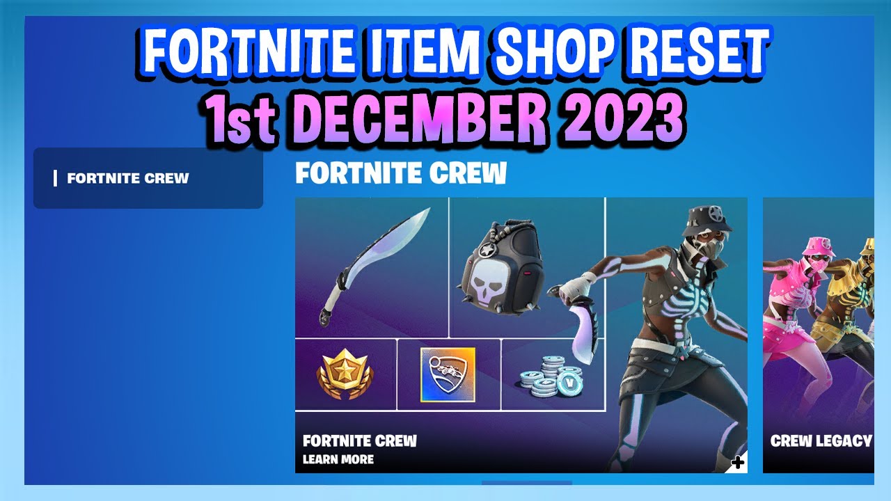 CREW PACK IS THE ONLY THING IN THE SHOP Fortnite Item Shop Reset Crew pack is the only thing in the shop fortnite item shop reset