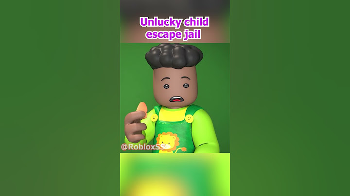 Unlucky Child try to escape jail #roblox
