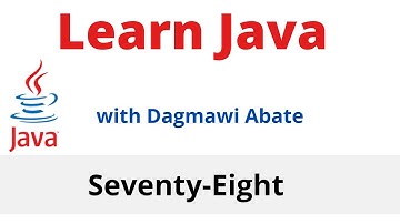 78) Learn Java with Dagmawi-Abate; Multi-level Inheritance Exercise; Amharic