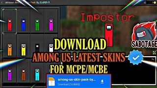 AMONG US SKIN PACK FOR MCPE | LATEST AMONG US SKINS FOR MINECRAFT BEDROCK/POCKET EDITON screenshot 1