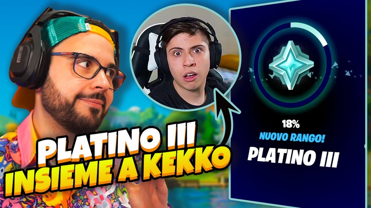 Raggiungo il Platino 3 insieme a KekkoBomba - FORTNITE
