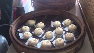 台南美食阿水伯包子-傳統竹蒸籠蒸包子