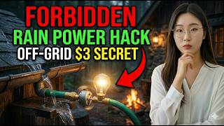 $3 Garden Hose Hack Generates Constant Home Power From Rain Water Runoff (FREE Electricity)