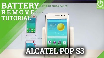 How to Remove Battery in ALCATEL Pop S3 - Force Restart / Soft Reset |HardReset.Info