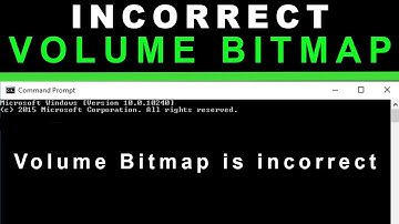 Volume Bitmap is incorrect | CHKDSK Error | Windows 10