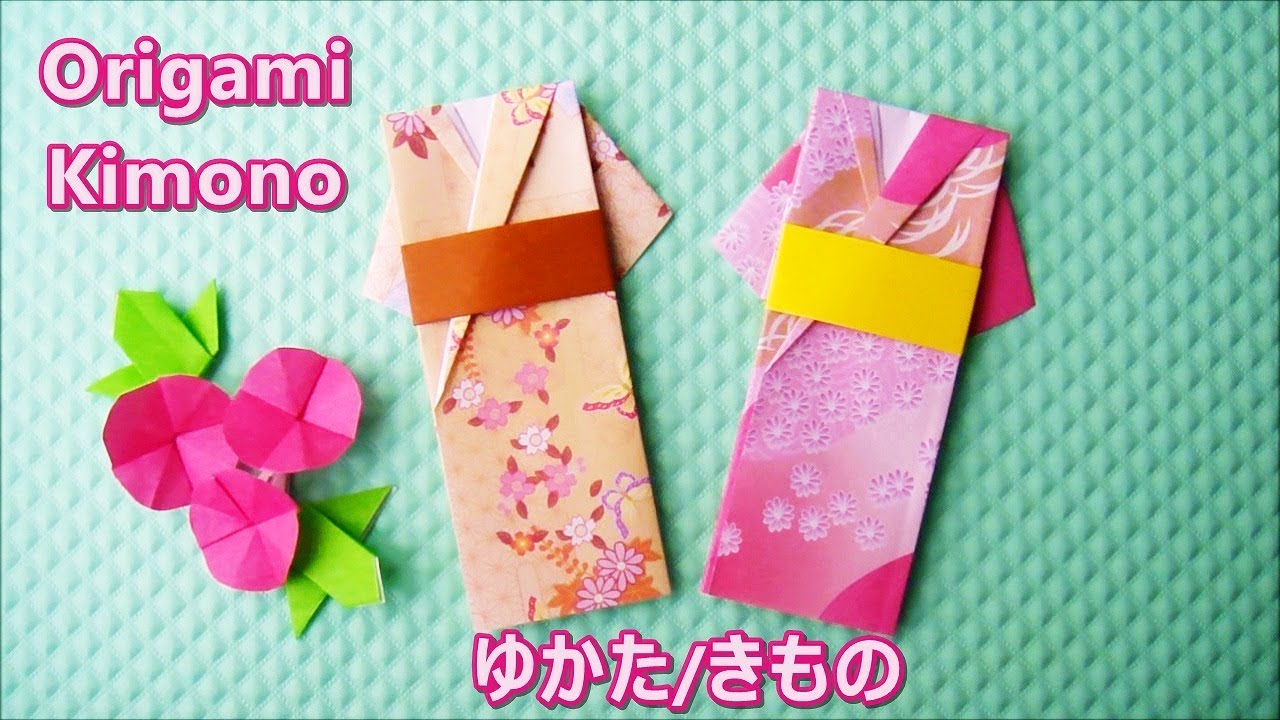 折り紙 きもの ゆかた 簡単な折り方 Origami Paper Craft Origami Kimono Yukata Easy Tutorial Youtube
