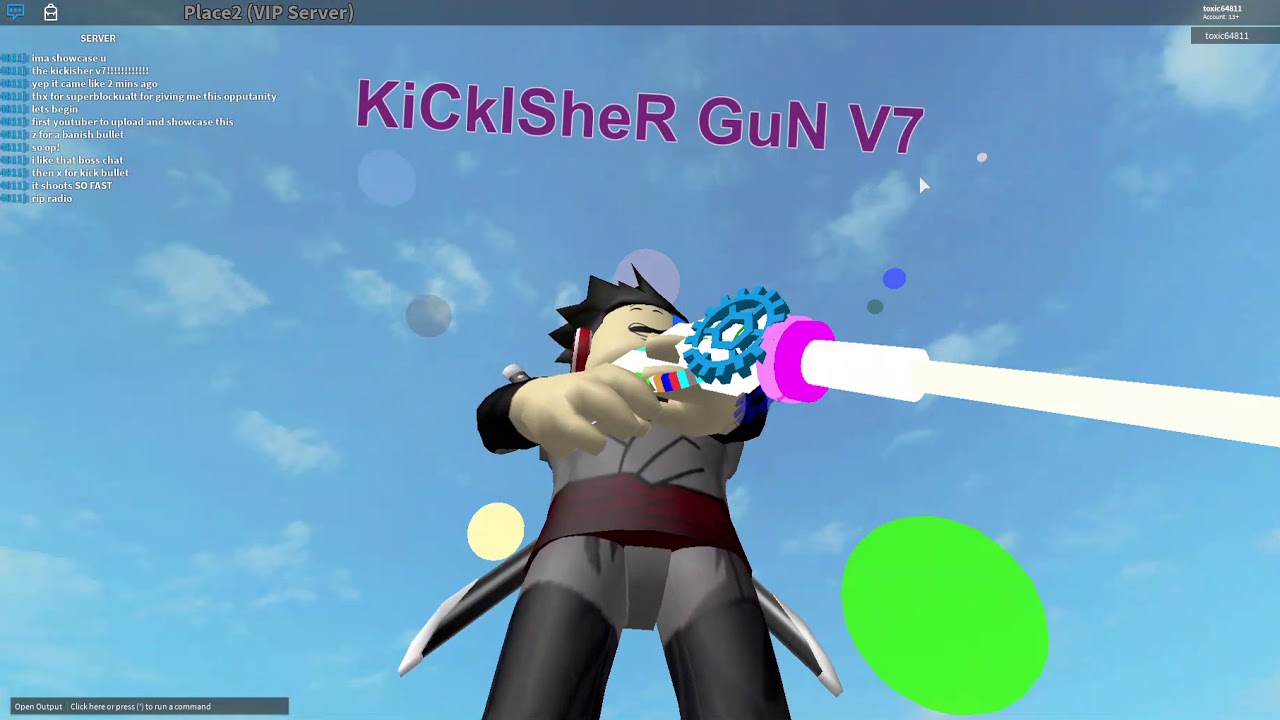 Roblox Showcase Kickisher Gun V7 Free Robux And Dominus - roblox showcase kickisher gun v7 free robux and dominus