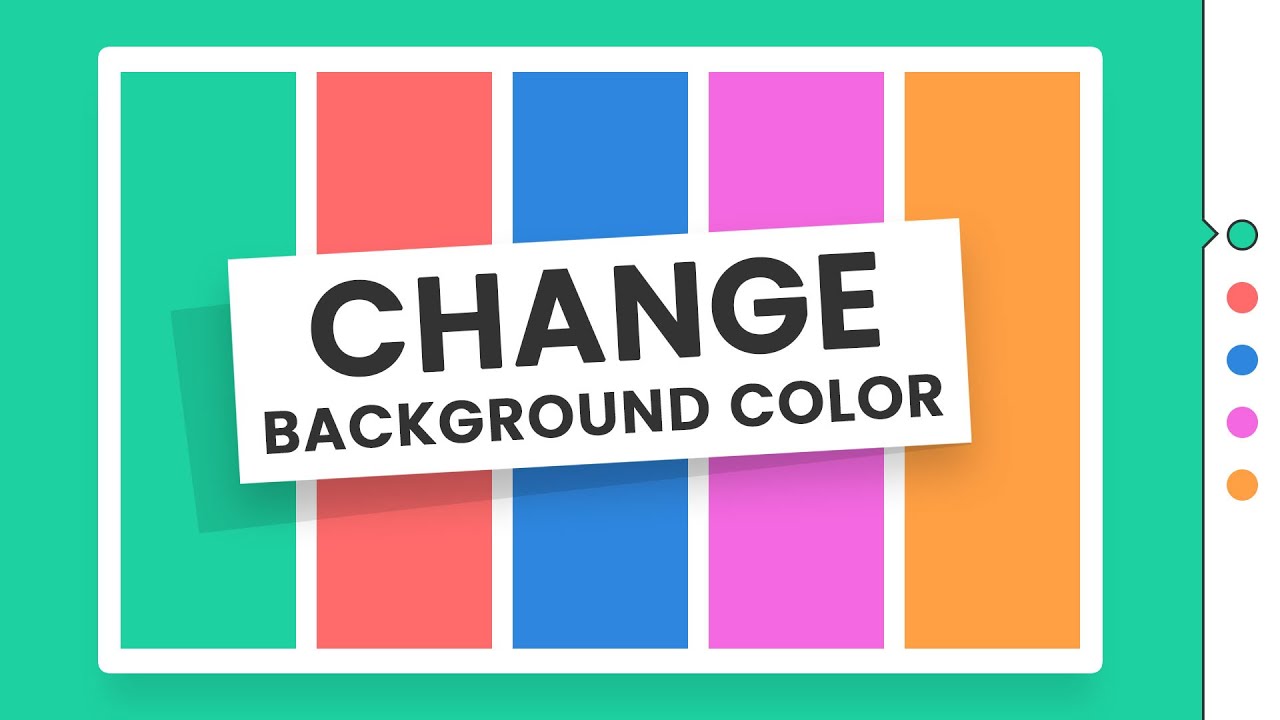 How to Change Background Color in Html - YouTube