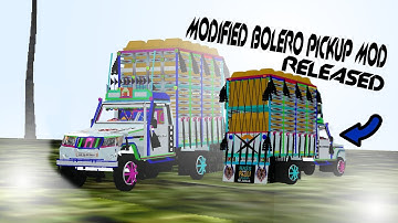 🎀🎉NEW FULL MODIFIED BOLERO PICKUP MOD RELEASED || HOW TO ADD MAHINDRA PICKUP MOD IN BUSSID❤️‍🔥😍😍😍