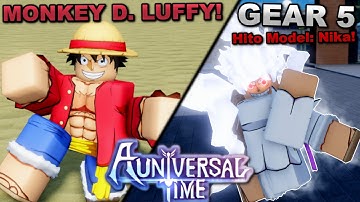 I Became Gear 5 Luffy (Sun God Nika Fruit) In Roblox A Universal Time... Here